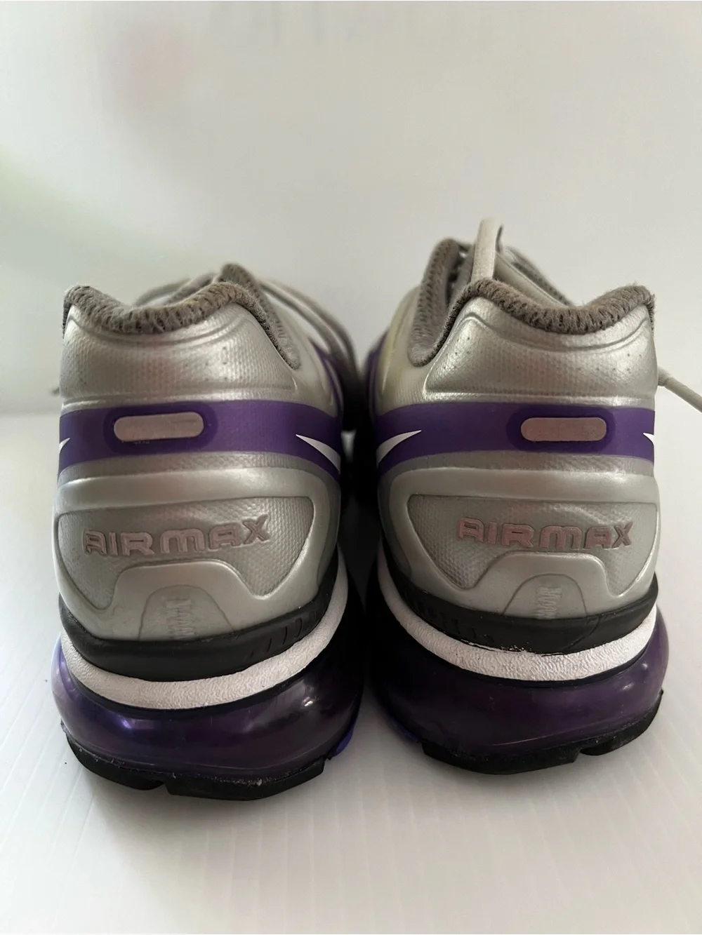 Nike Women's Purple and Silver Athletic Running Sneakers